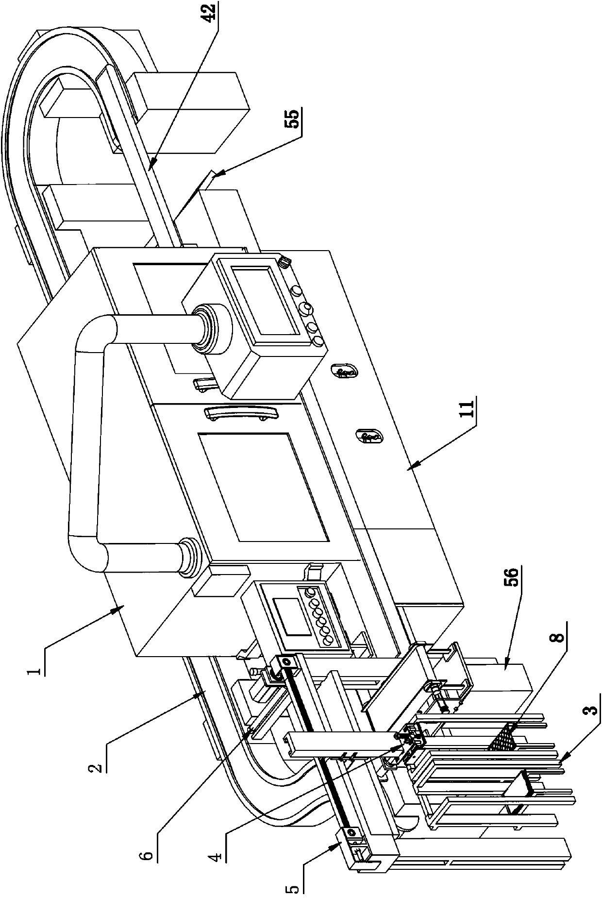 Deburring method of magnetic attracting self-arranging circulating deburring machine