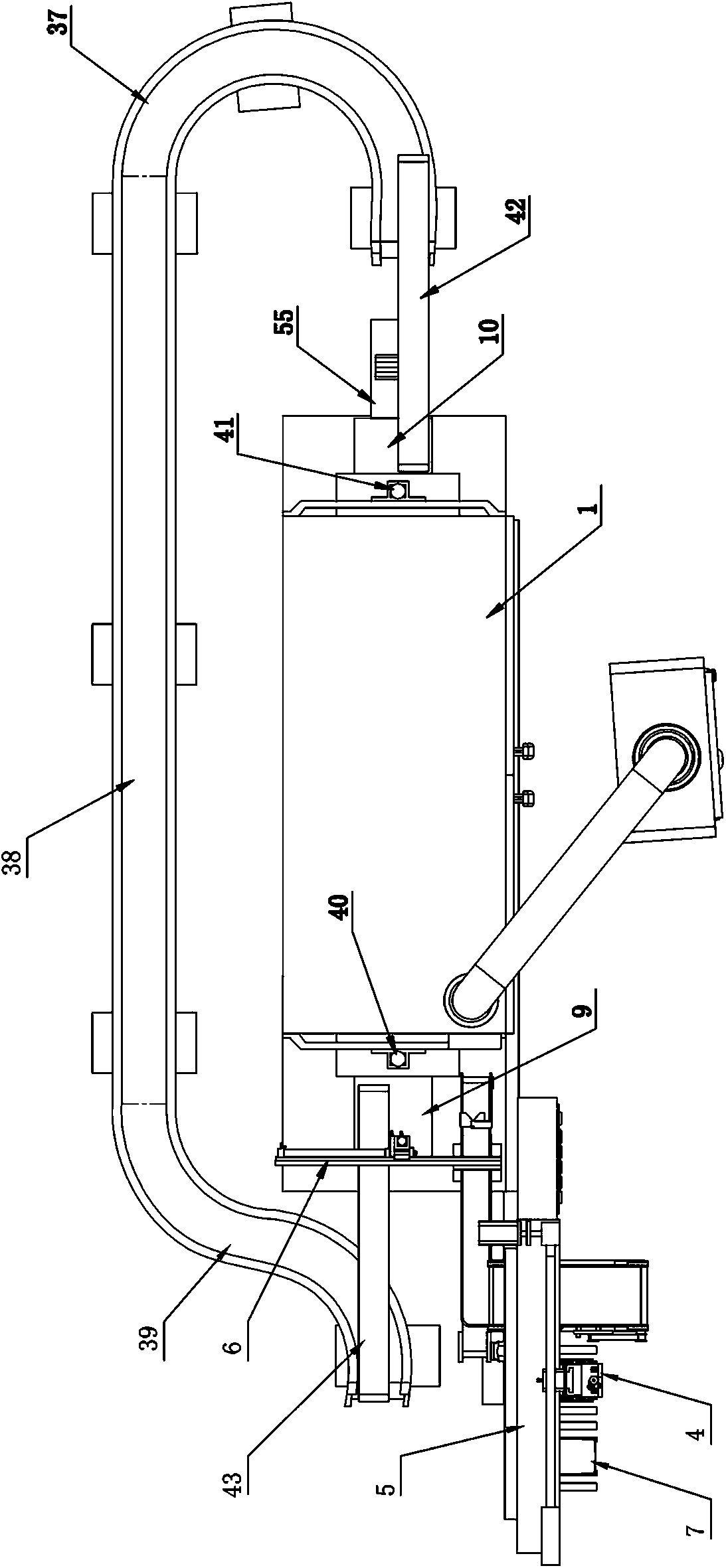 Deburring method of magnetic attracting self-arranging circulating deburring machine