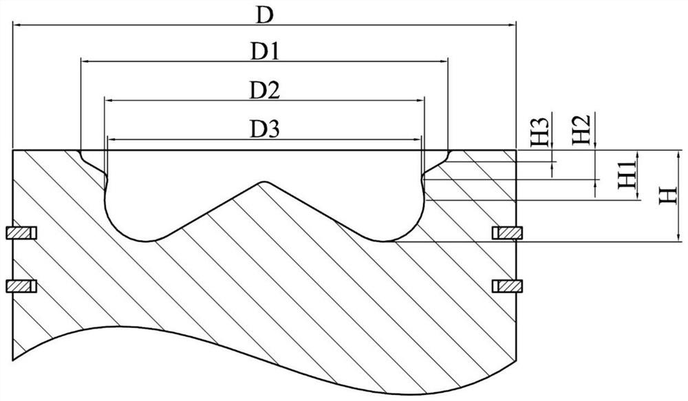 Combustion chamber special for marine diesel engine, combustion system and combustion method