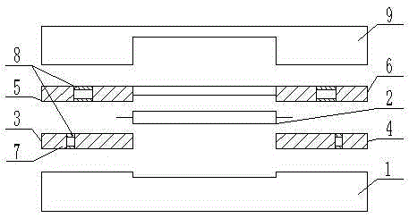 Small strip-shaped linear power amplification module