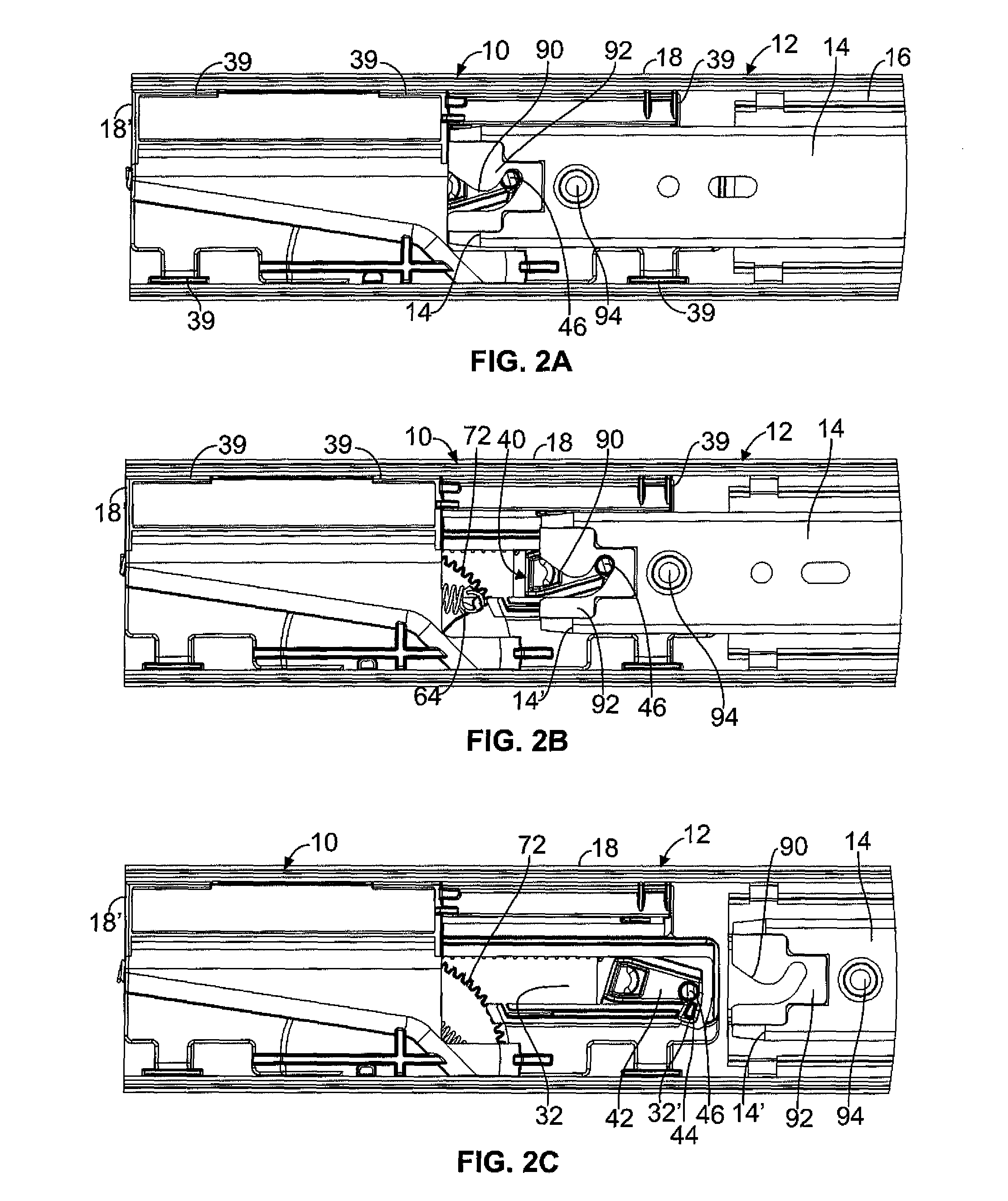 Closing device for drawers