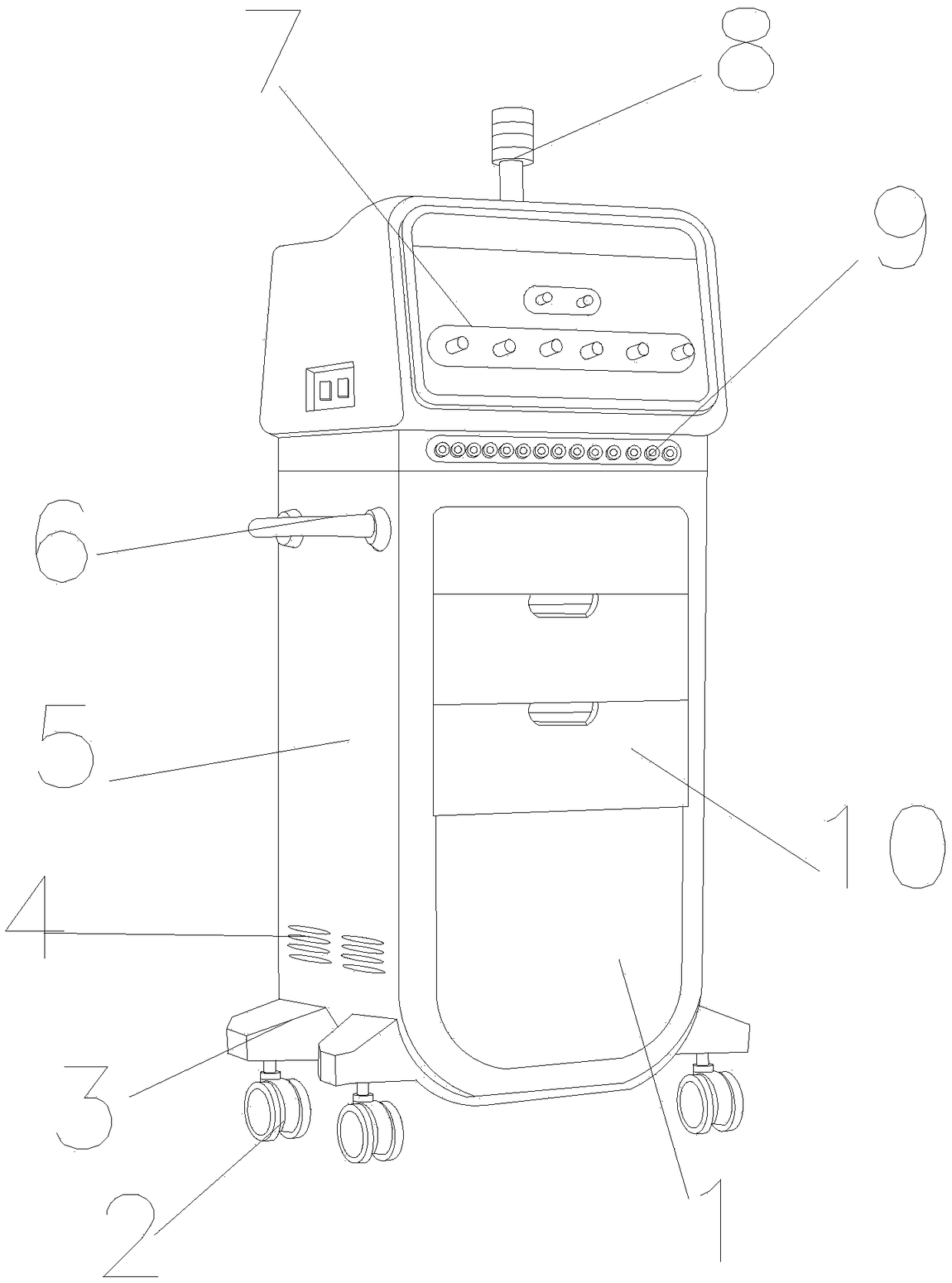 Atomization treatment device for neurology department