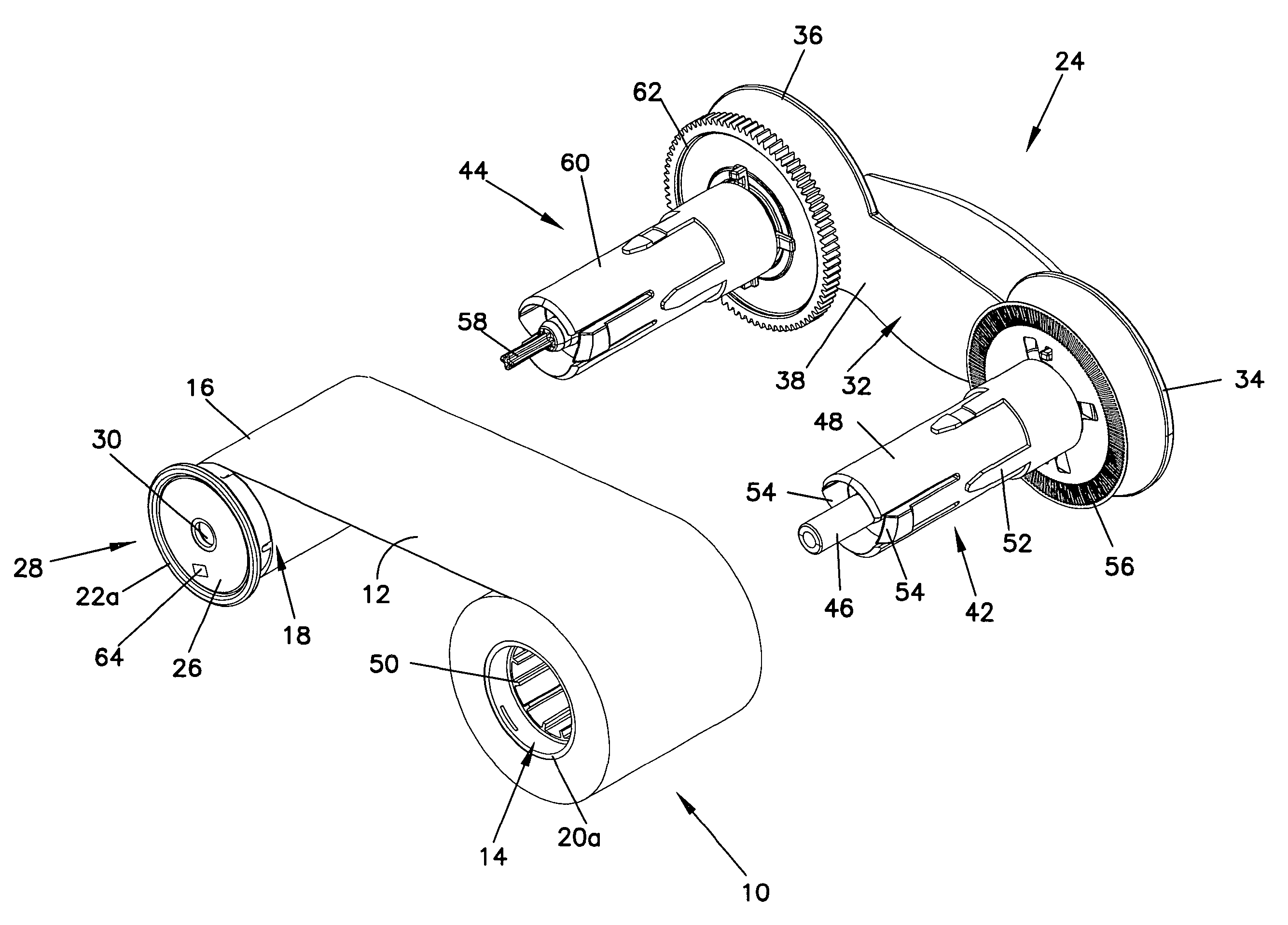 Supply items for printers and the like, and method of loading supply items