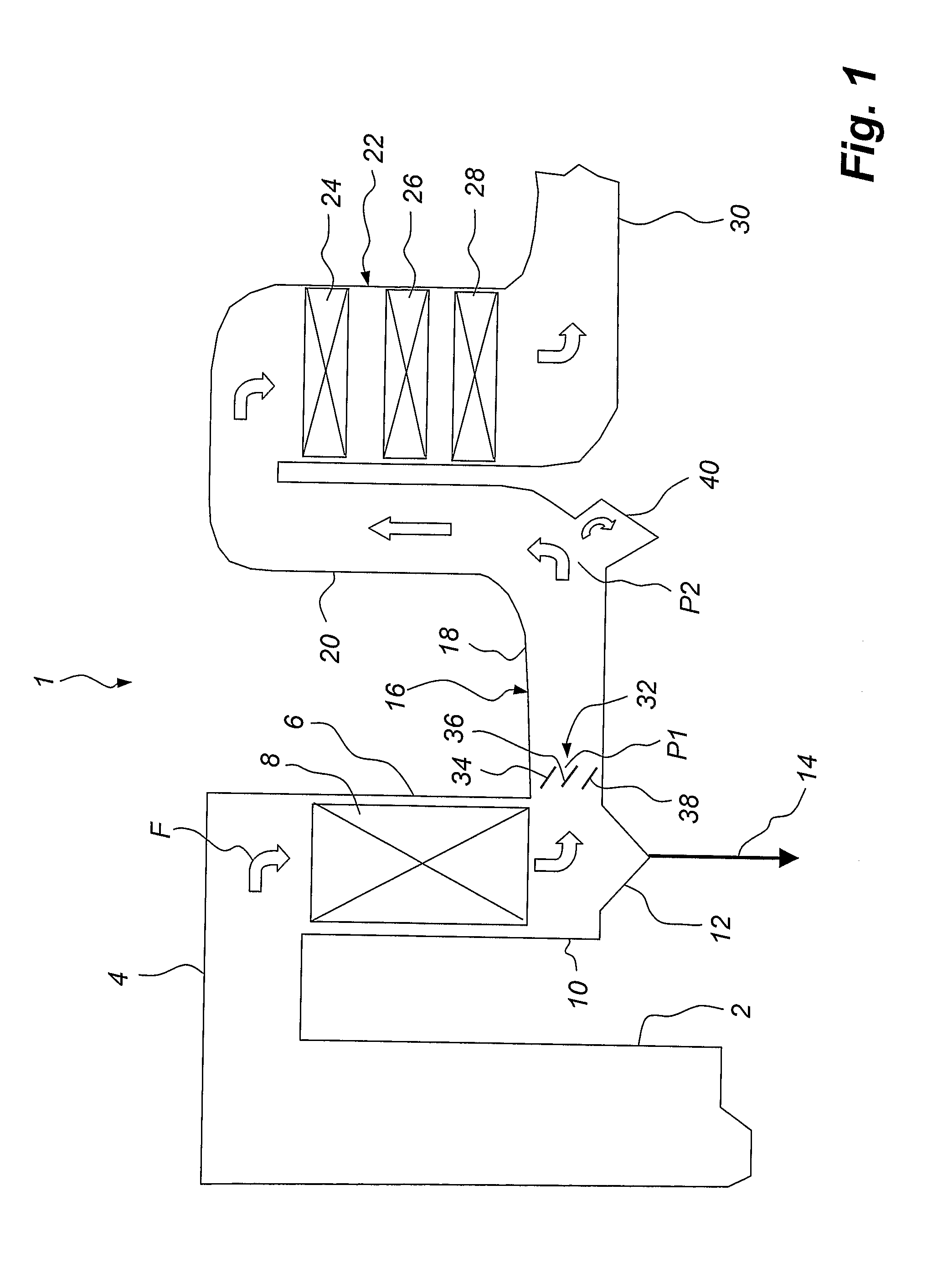 Method and Device for the Separation of Dust Particles