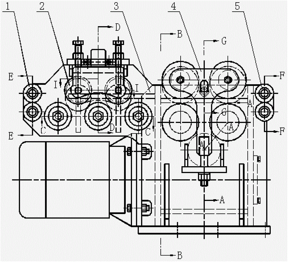 Device for removing steel bundling machine bundling wire oxide skin