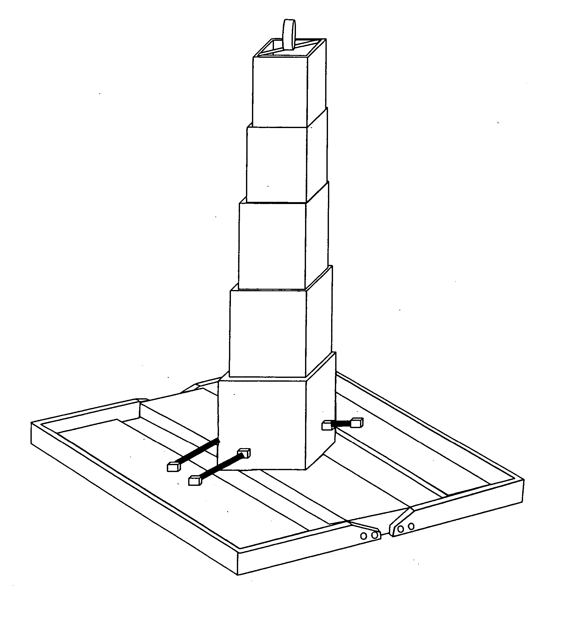 Condensed retractable safety marker