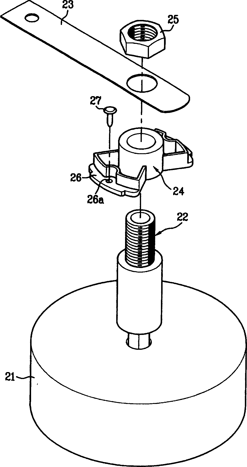 Module of agitation fan in microwave oven