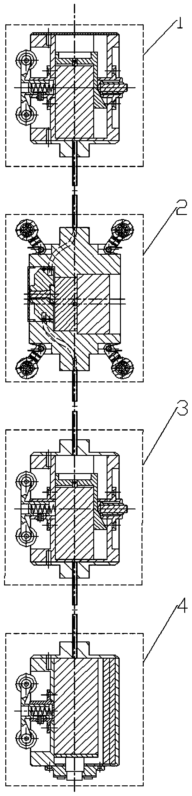 Step-by-step pipeline inner wall defect image acquisition robot