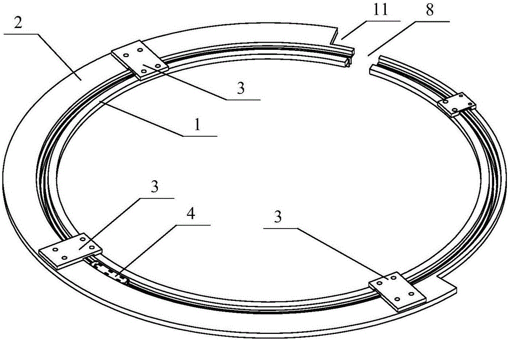 Initial point fixing device of steel wire coil winding machine