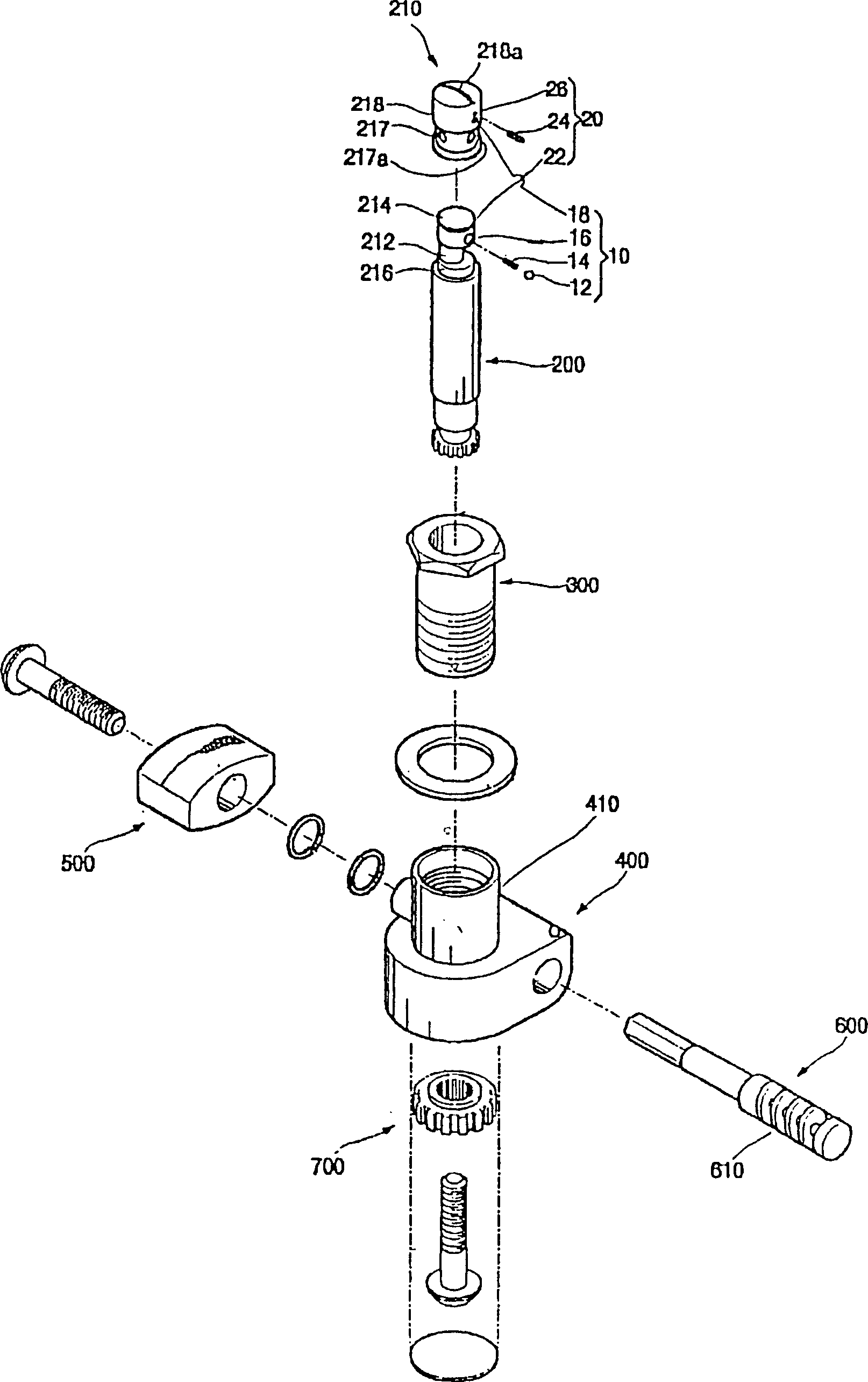 Mechanical guitar head