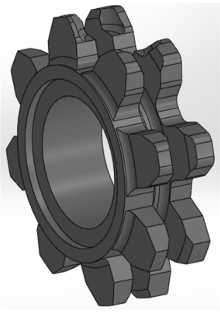 A method for automatic surfacing welding on the surface of mine sprocket socket