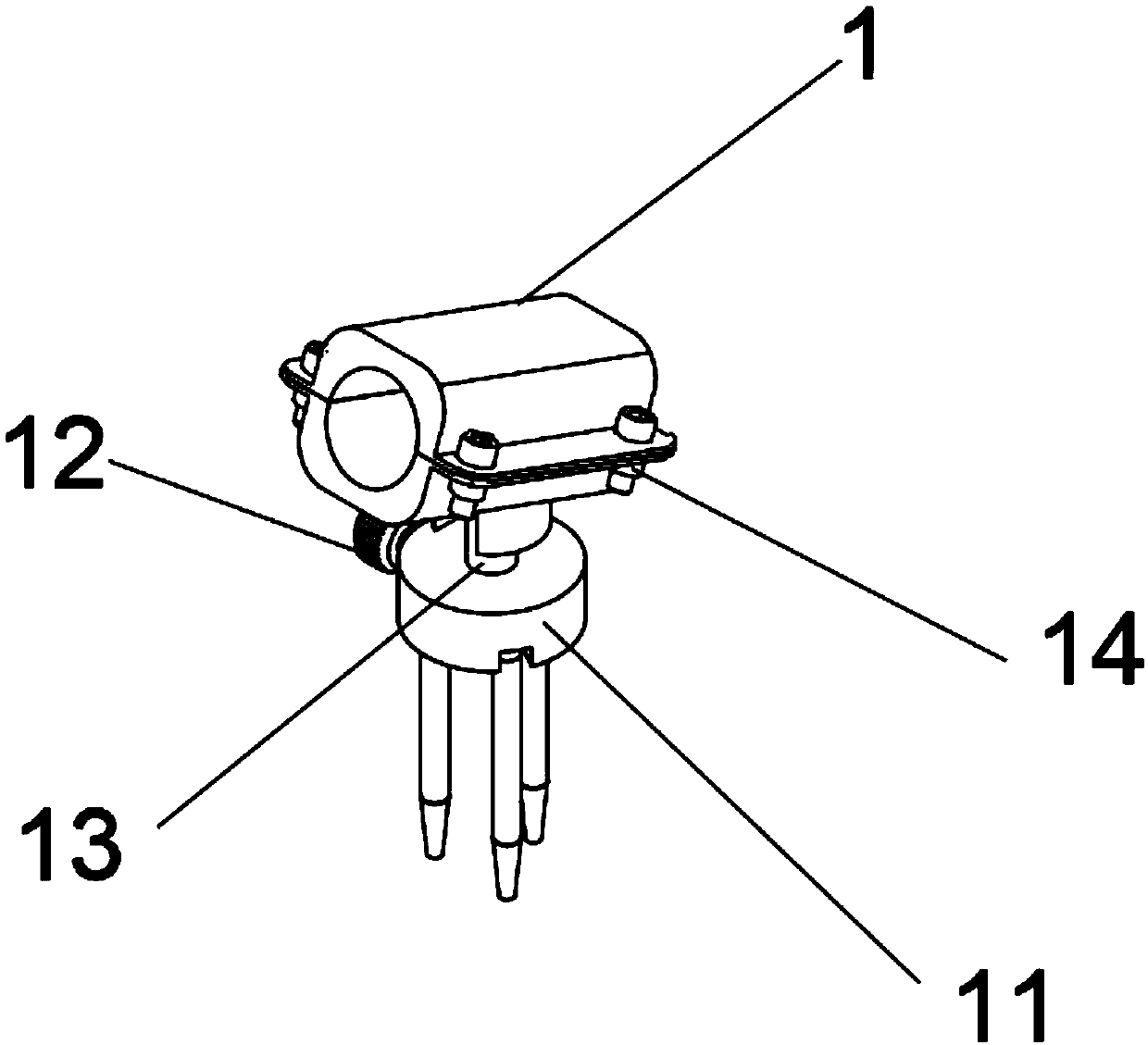 Rotating bracket for infrared telescope