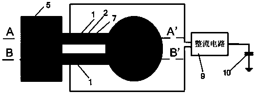 Cantilever beam vibration and electromagnetism self-powered microsensor of Internet-of-things radio frequency transceiving assembly