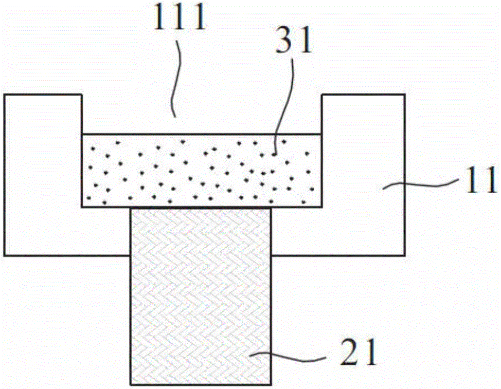 Adhesive packaging method of light emitting diode chip