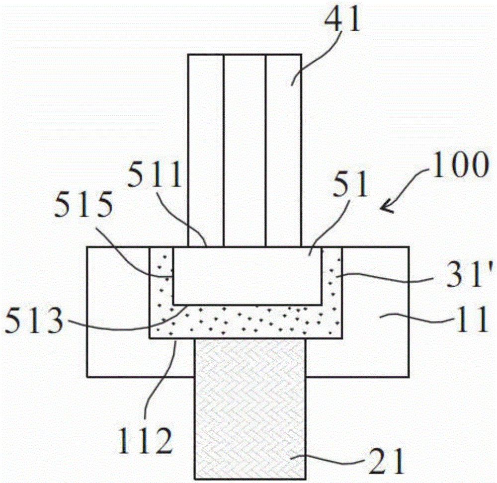 Adhesive packaging method of light emitting diode chip