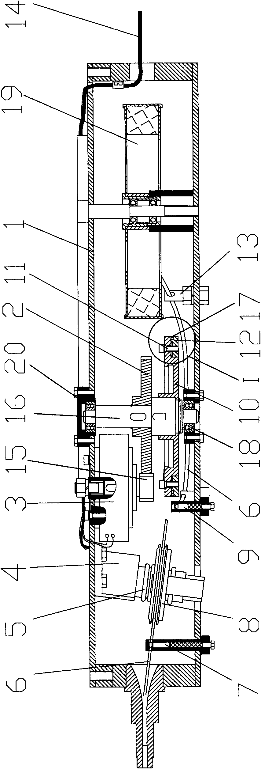 Wire tension controller of multi-strand spring digital control lathe