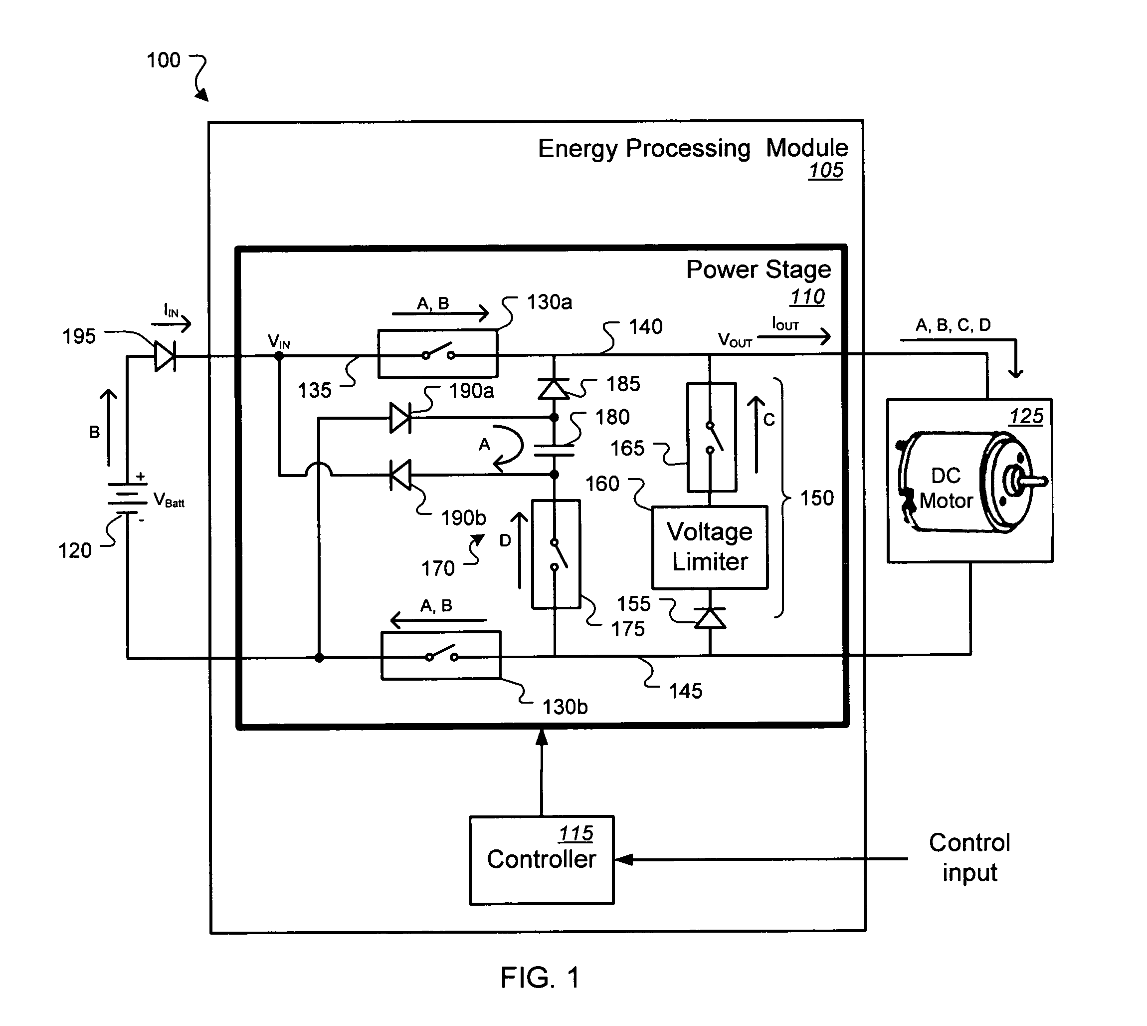 Supply architecture for inductive loads