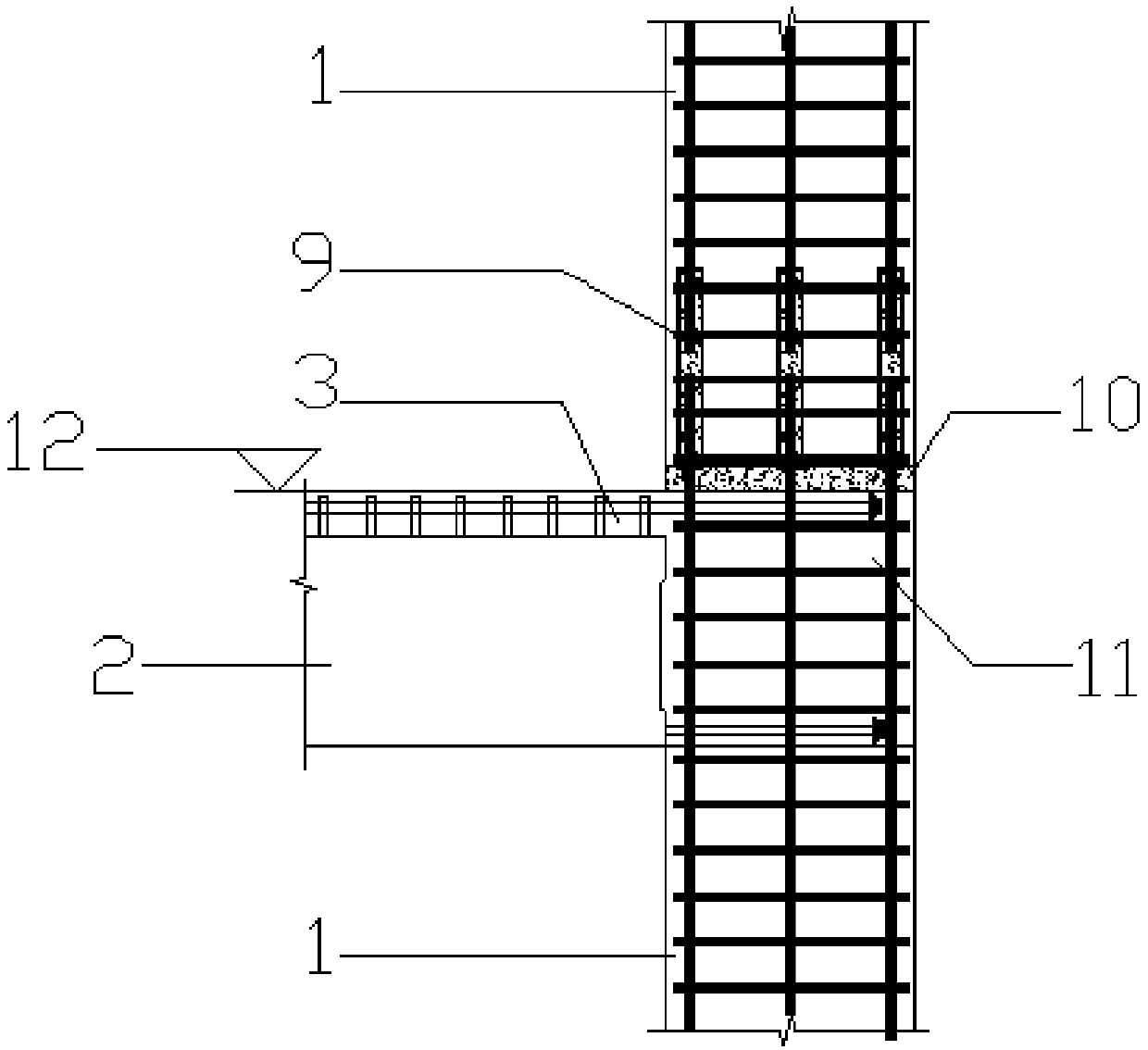 Fabricated reinforced concrete angle brace frame and construction method thereof