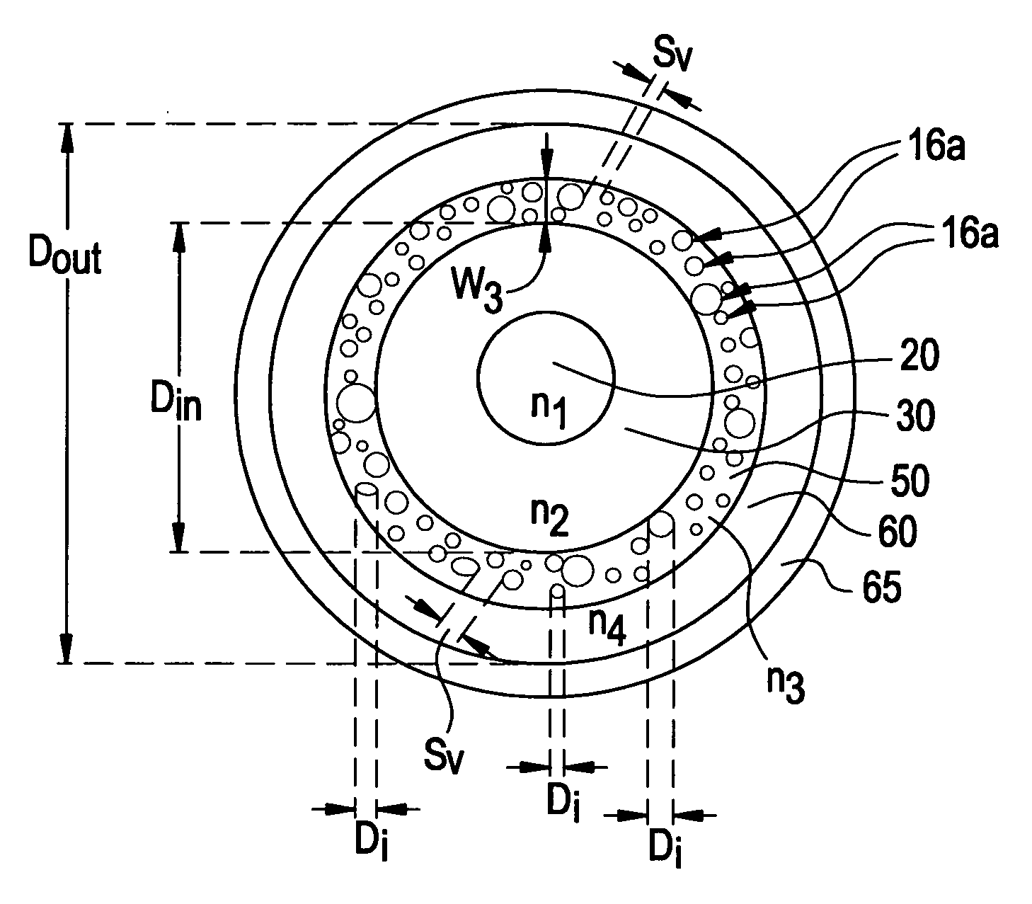 Optical fiber with large effective area