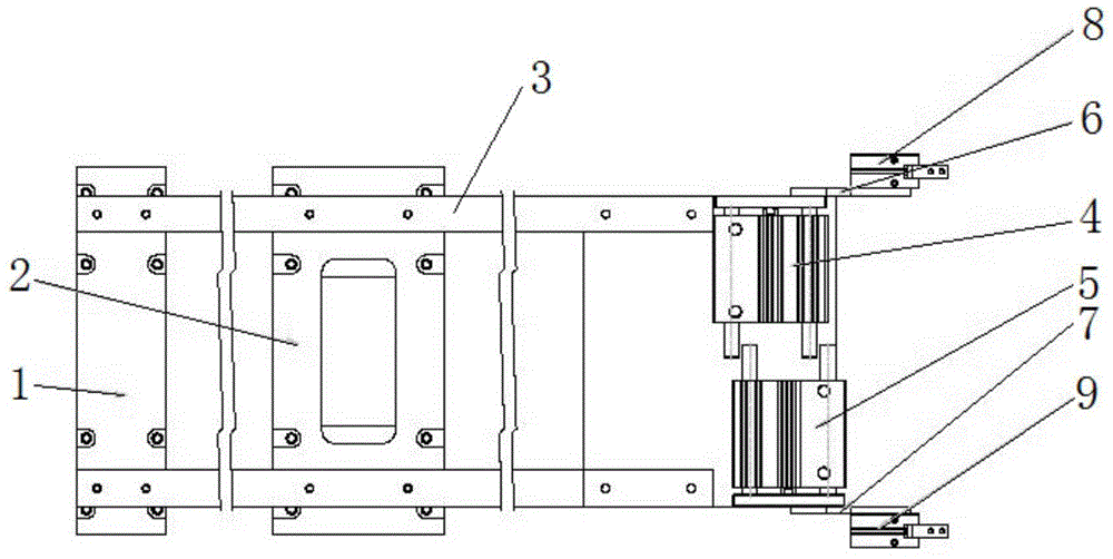 Bag bottom folding preventing device for double-layer bag bagging machine