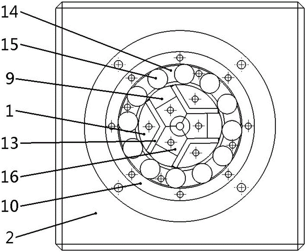 A rotary forging heat pipe shrinking die head