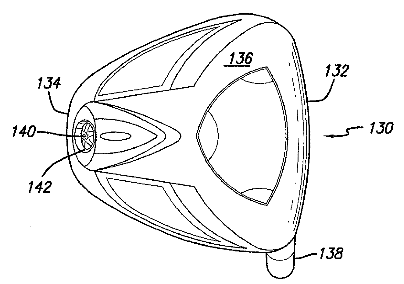 Golf club having a hollow pressurized metal head