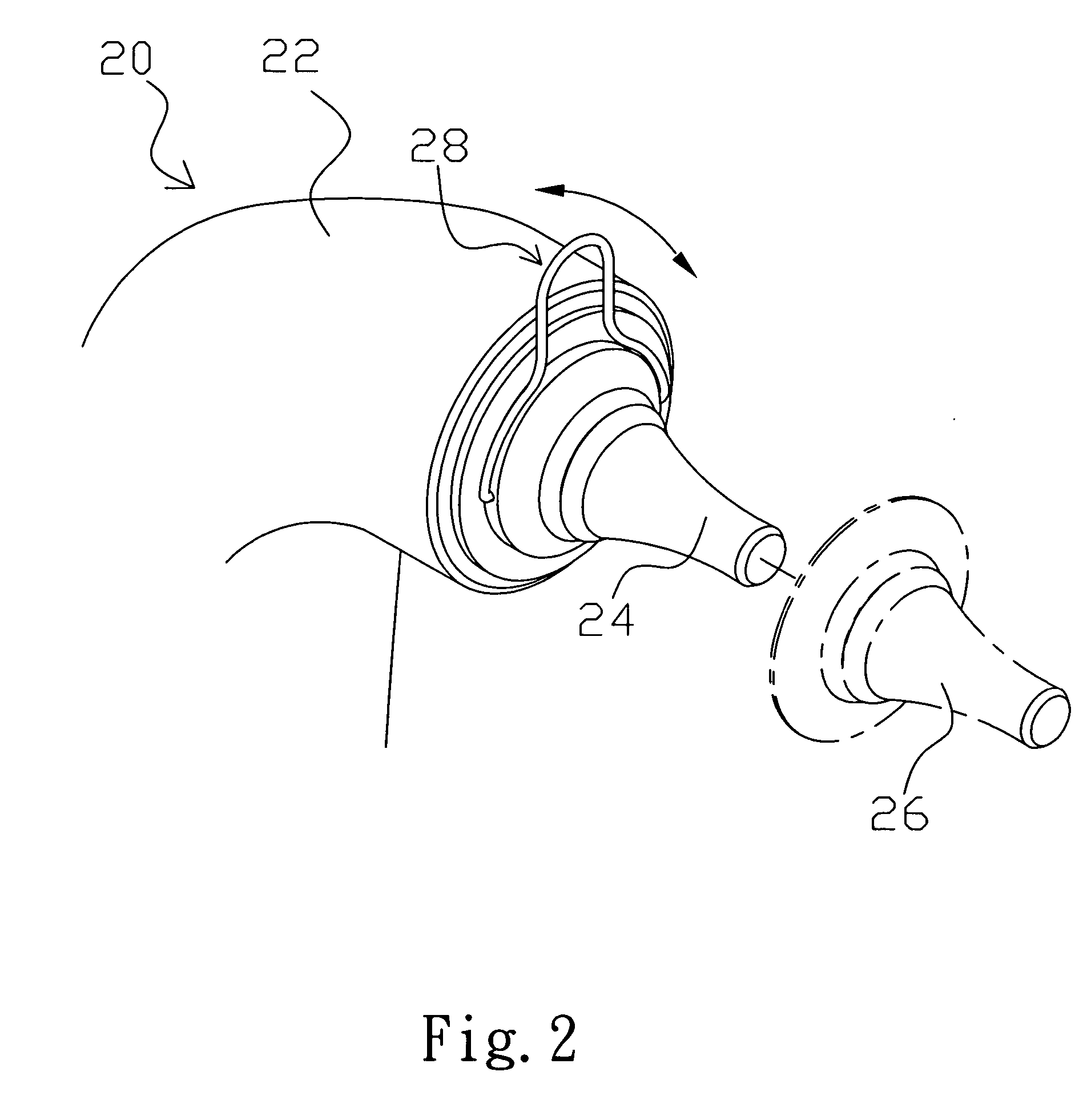 Ear thermometer with a simple-structure and easy-operation probe-cover detaching mechanism