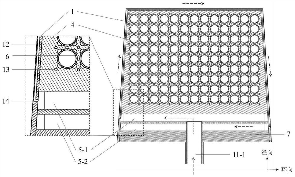 Beryllium-based liquid cladding layer based on silicon carbide tube