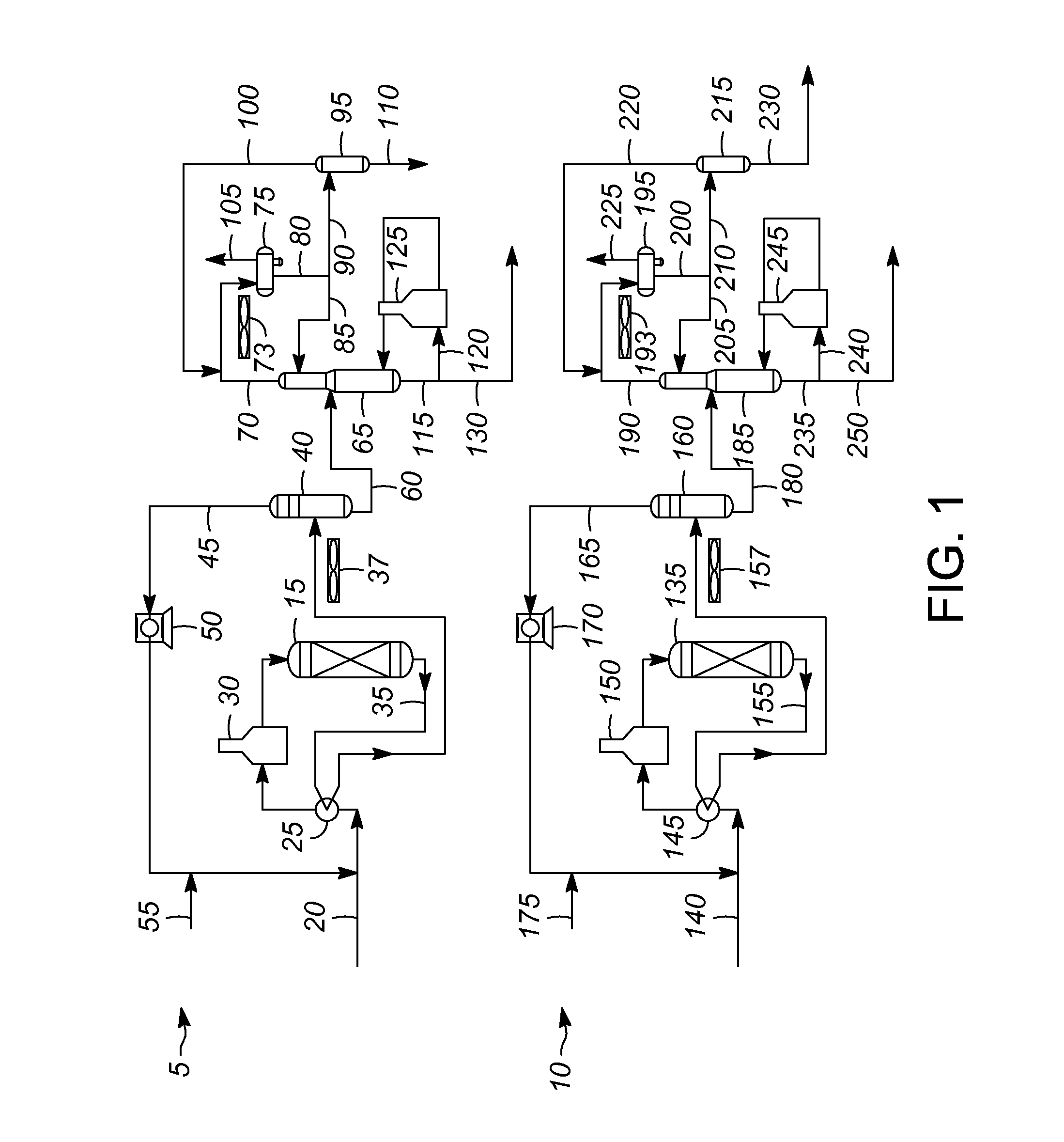 Combined xylene isomerization and transalkylation process unit