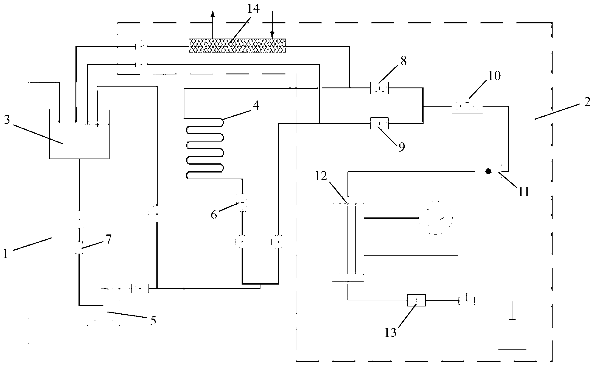 Method and system for testing nuclear power station pipeline leakage rate