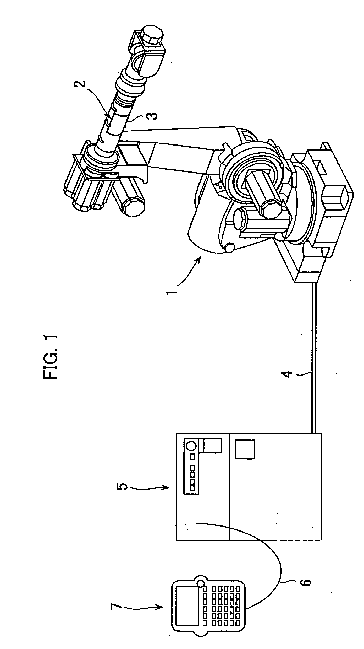 Robot with display device