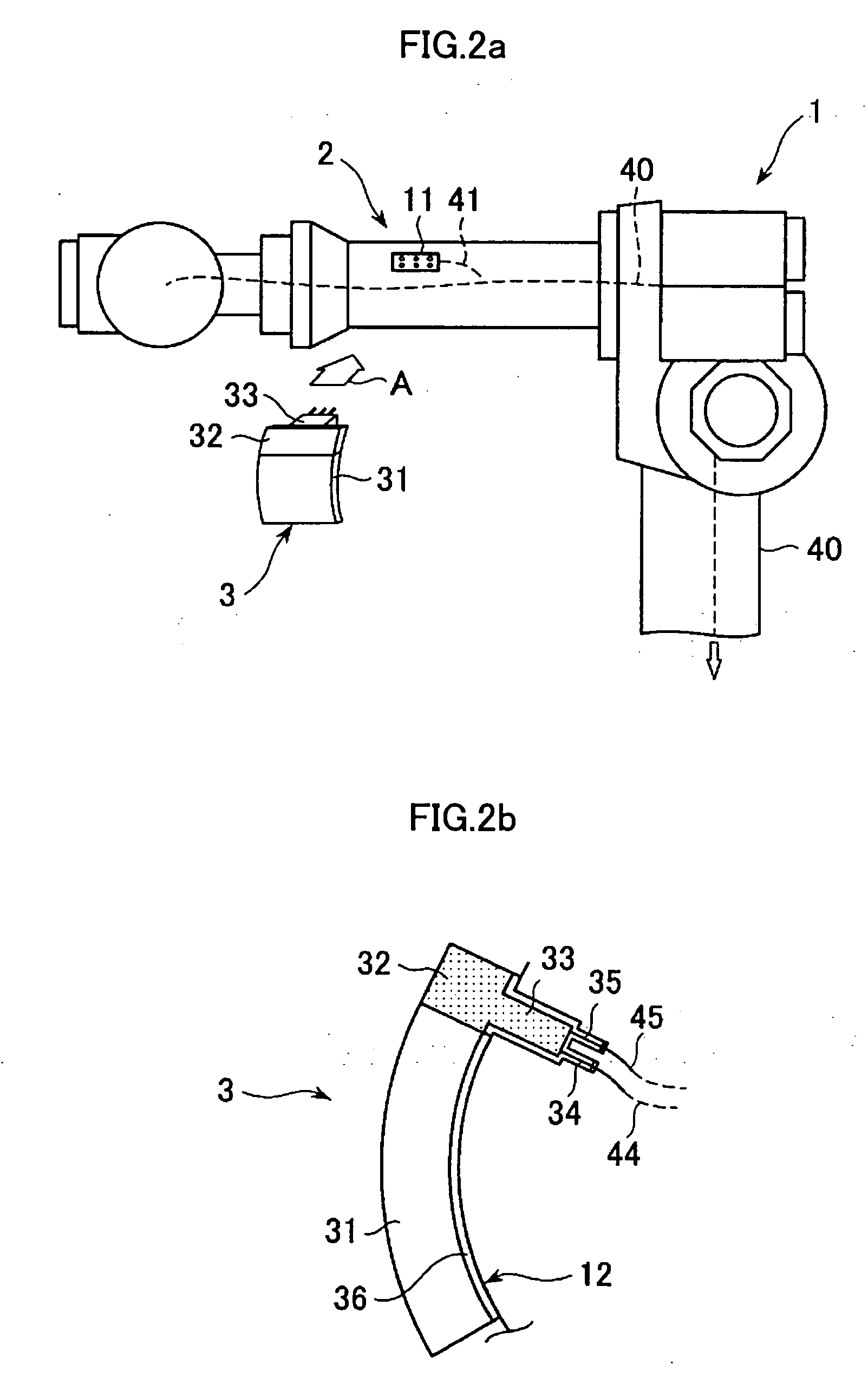 Robot with display device