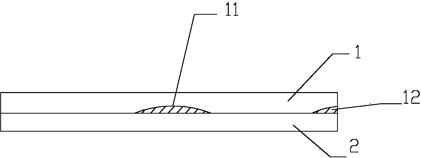 Method for measuring size of nonbonding area on bonding device structure