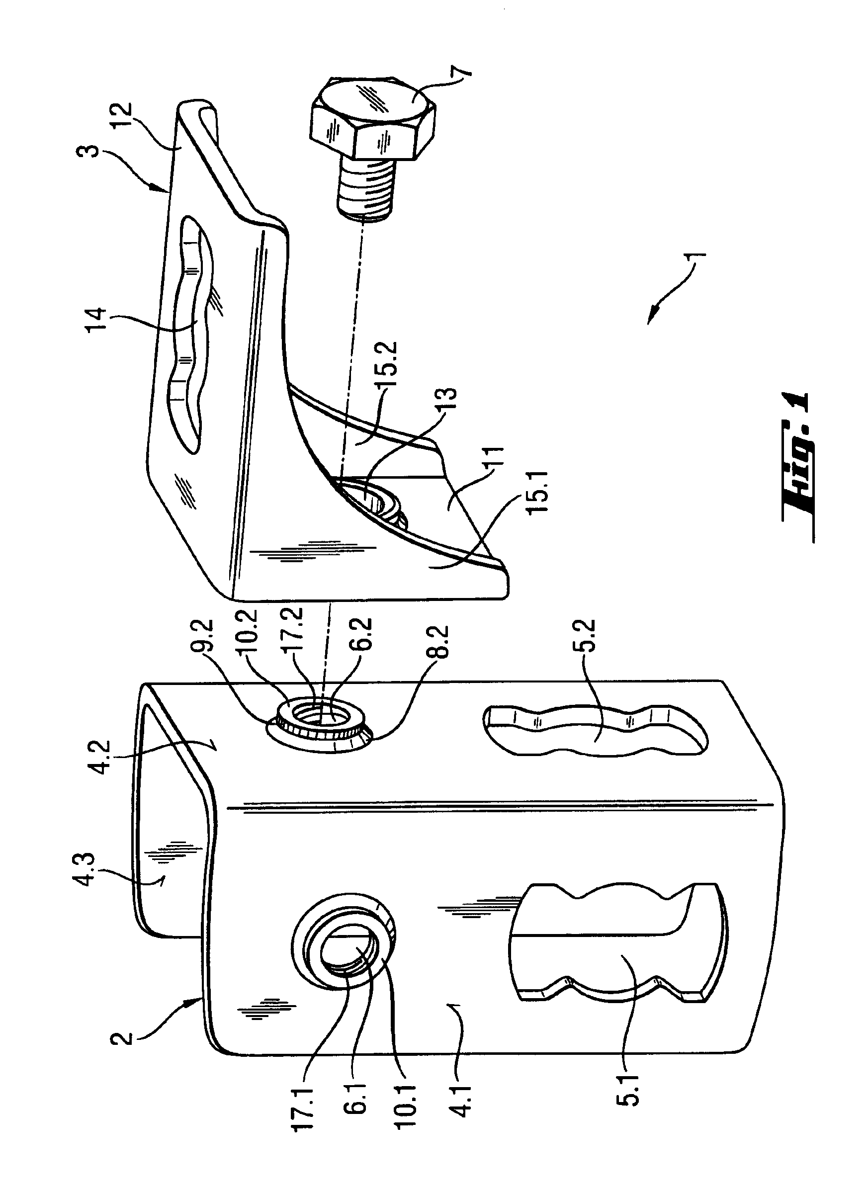 System for connecting mounting rails