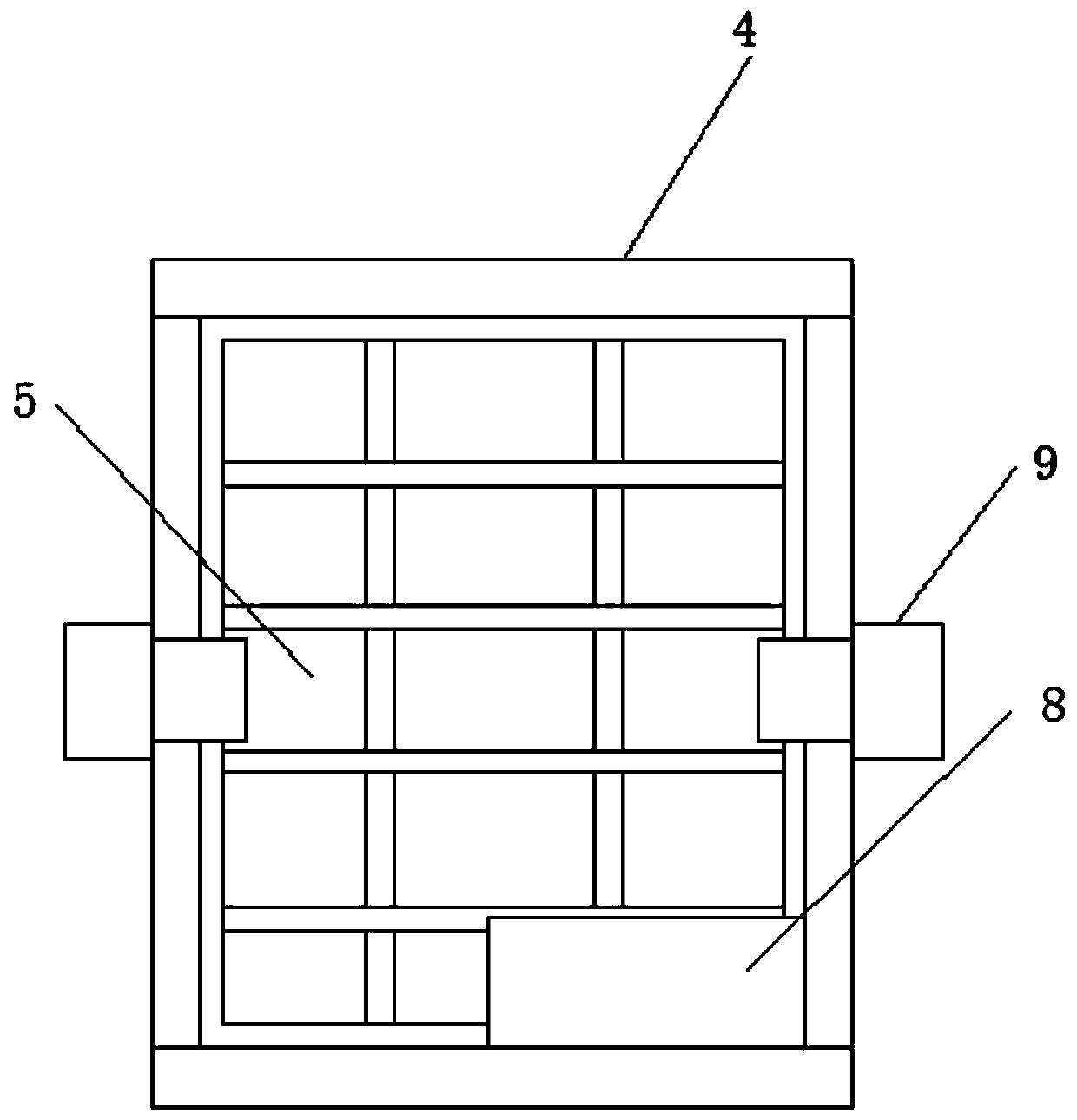 Solar photovoltaic power generation panel assembly support