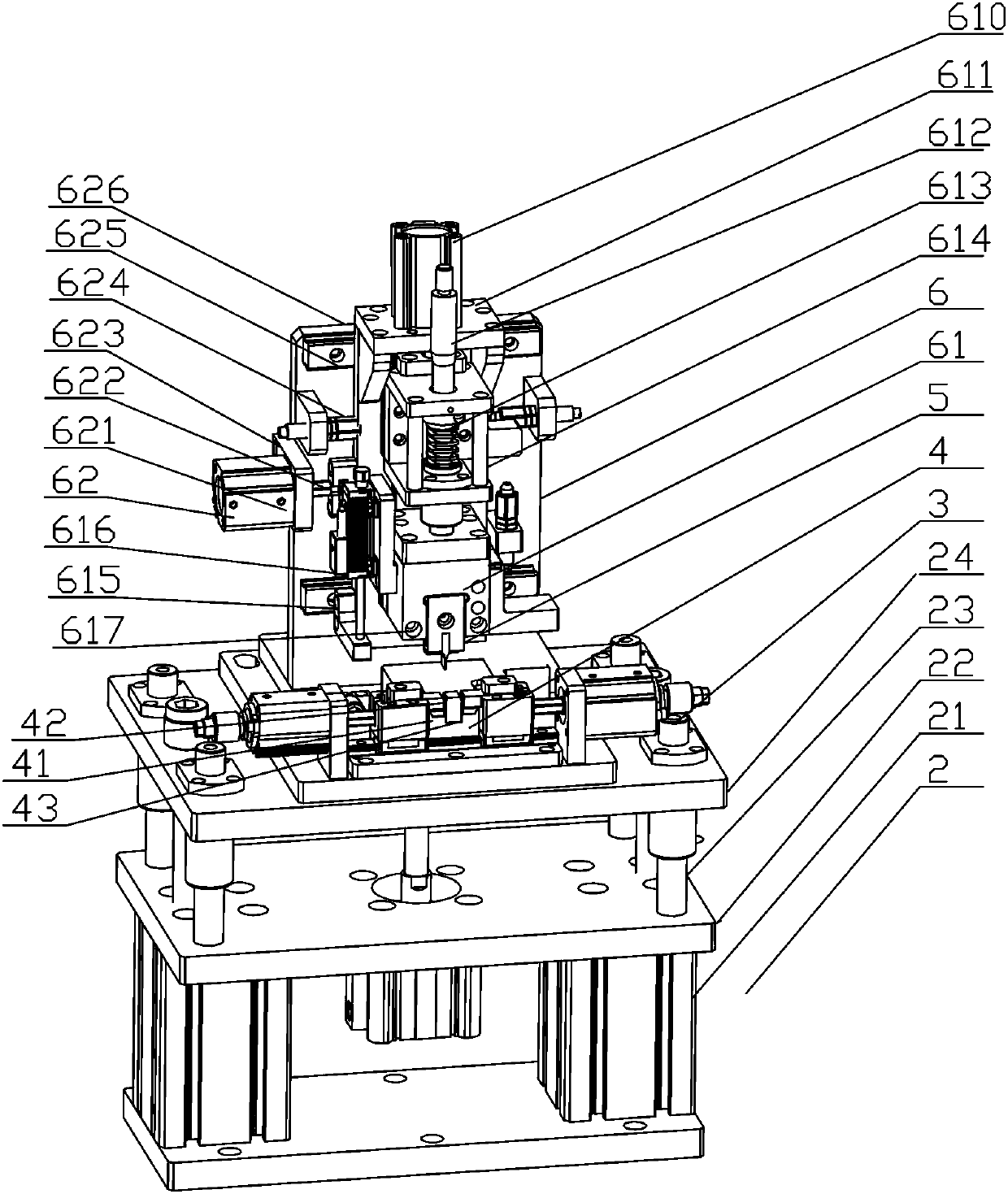 Electrode clamping welding mechanism