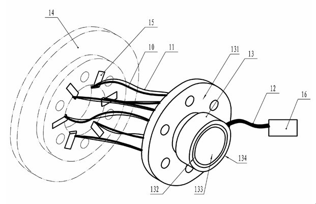 Device for measuring cutting force and cutting temperature of cutter holder type rotary milling blade