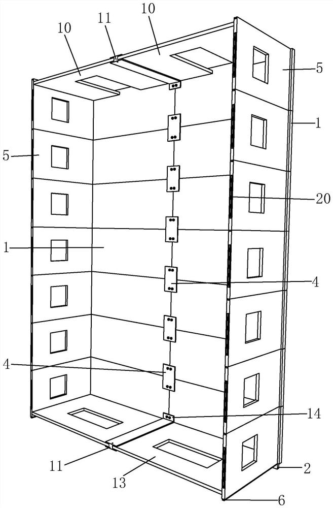 Assembling method for zero-carbon attendance sentry box used for construction site