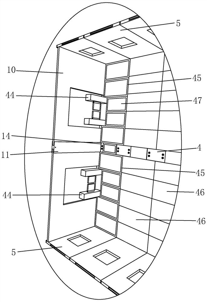 Assembling method for zero-carbon attendance sentry box used for construction site