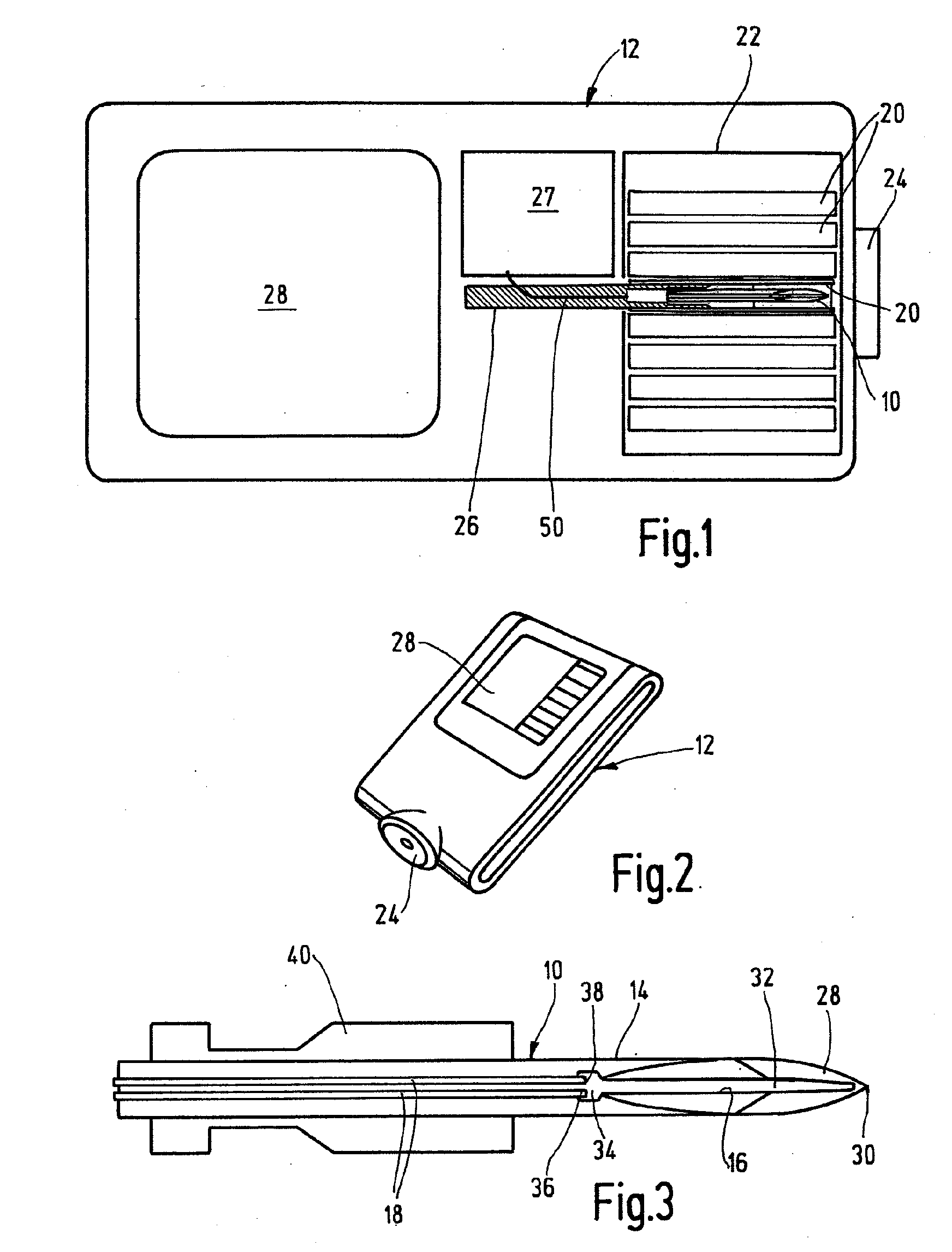 Test element and test system for examining a body fluid