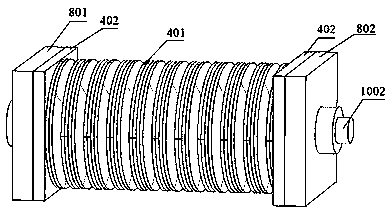 Disc spring self-resetting joint connecting device