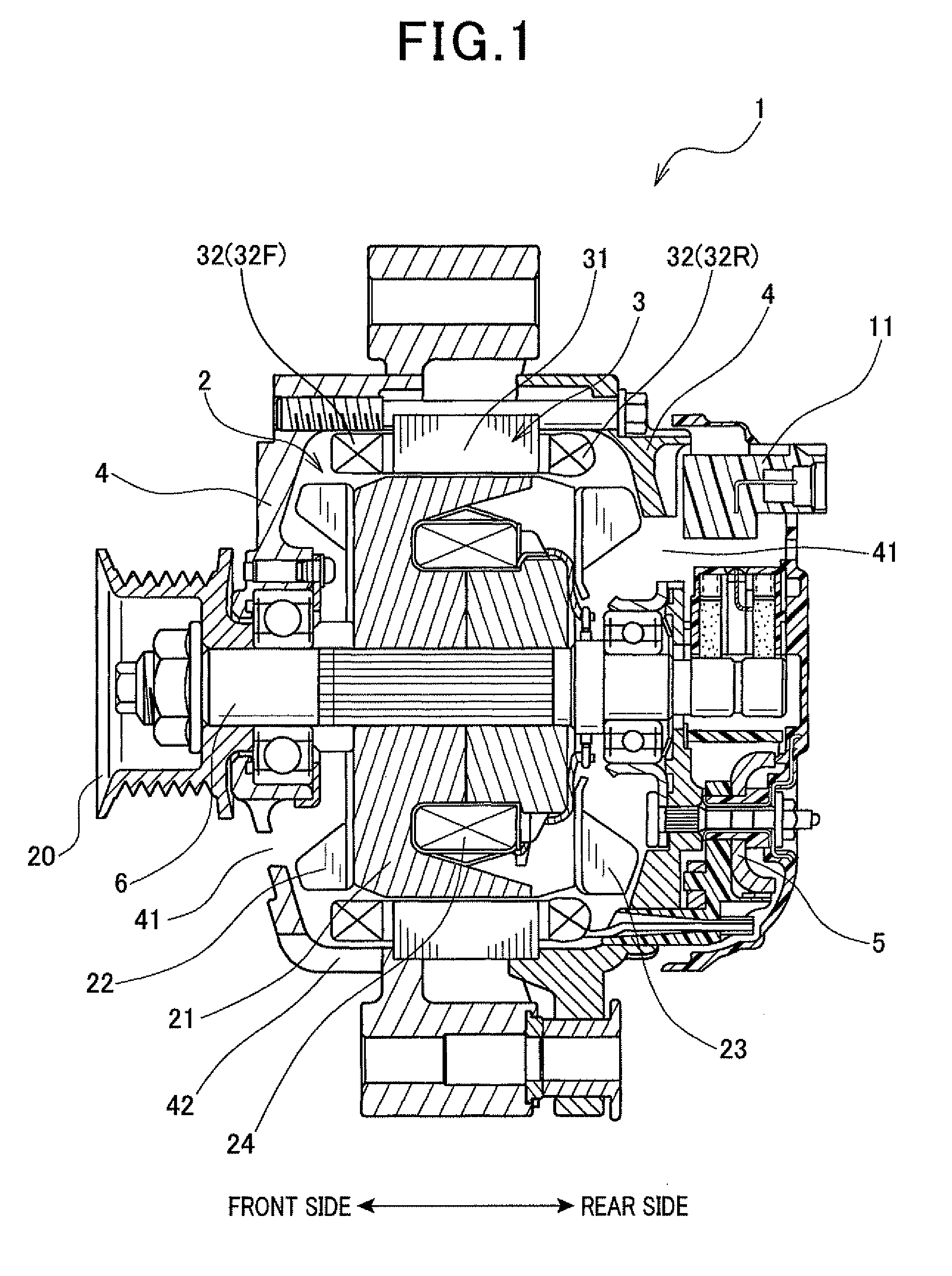 Stator for electric rotating machine