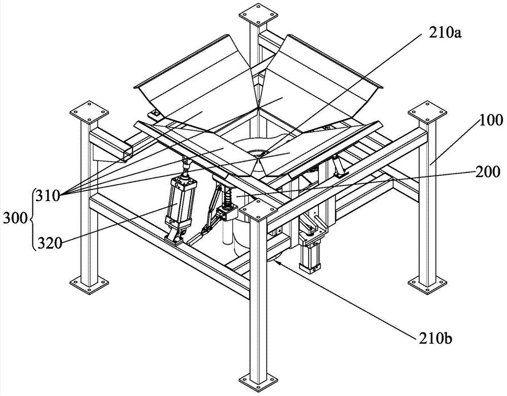 Ton bag unloading mechanism