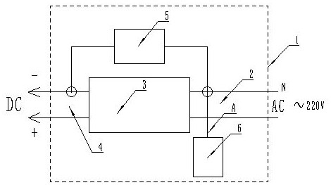 Power supply device capable of eliminating household appliance electromagnetic radiation