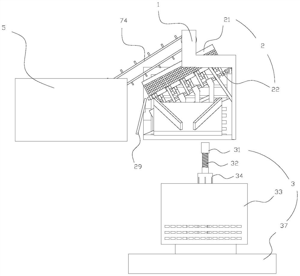 Multi-stage screening mechanism and concrete gravel screening device