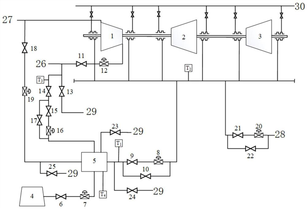 Gas-steam combined cycle heat supply unit shaft seal steam supply system and running method