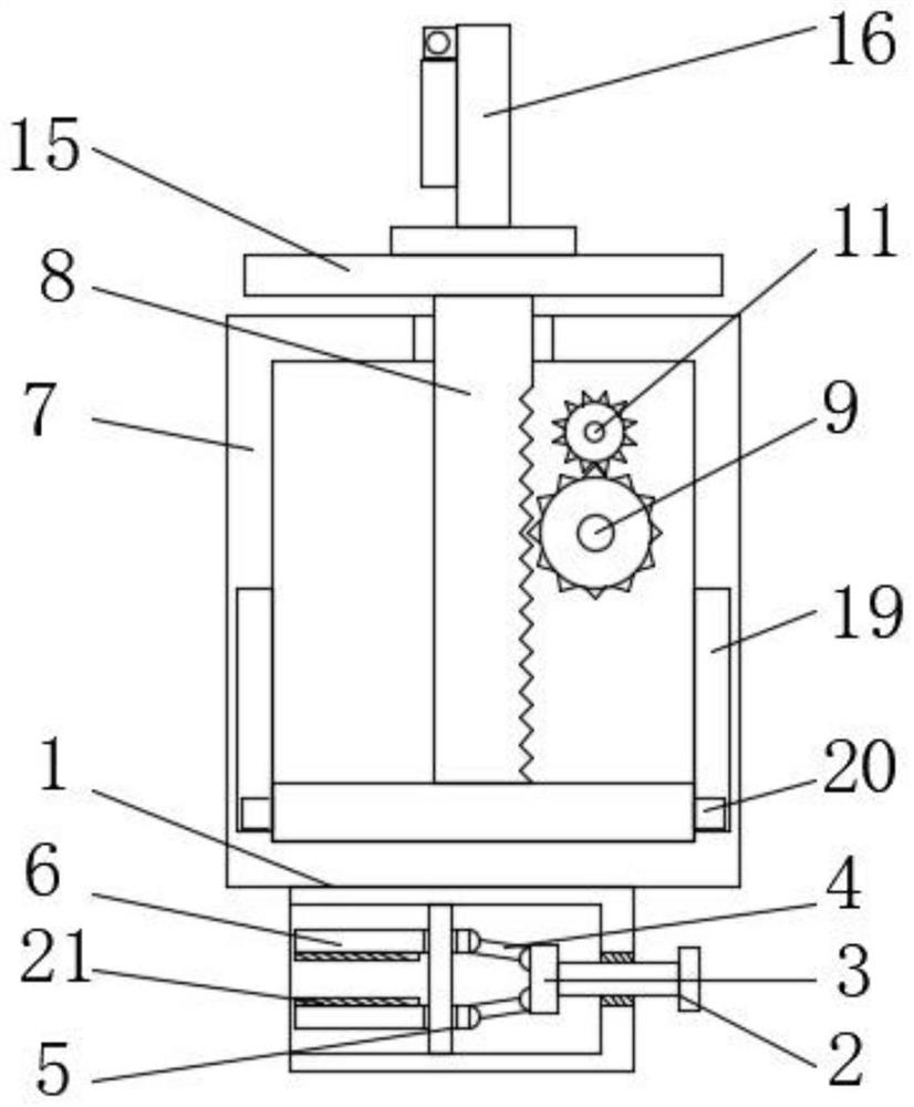 Anaesthesia machine threaded pipe adjusting device for anesthesia department operation