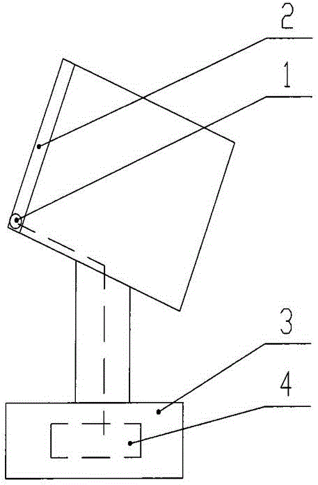 Solar tracking device of intelligent concentrating solar battery cell