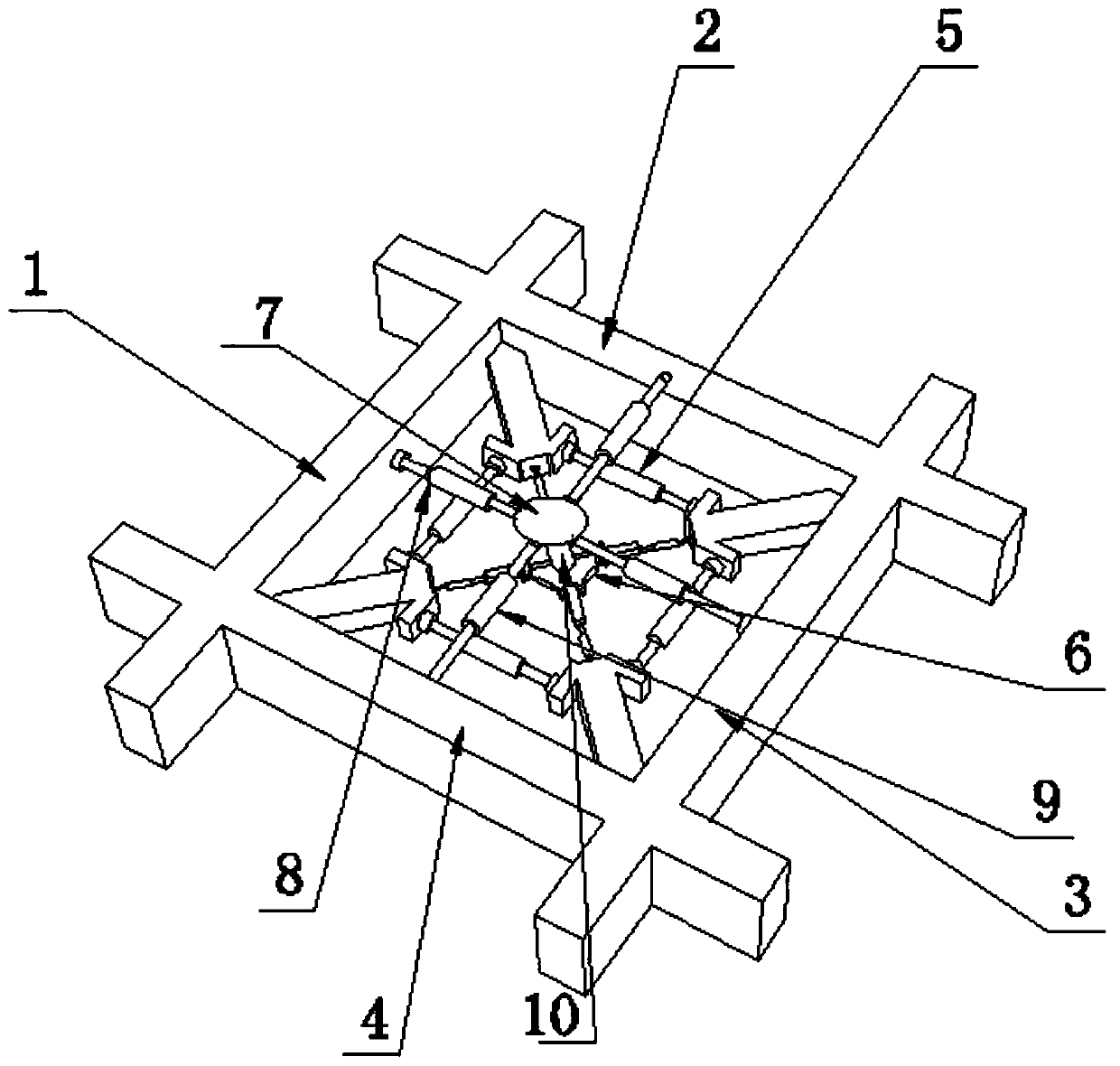 Novel #-shaped building damping device