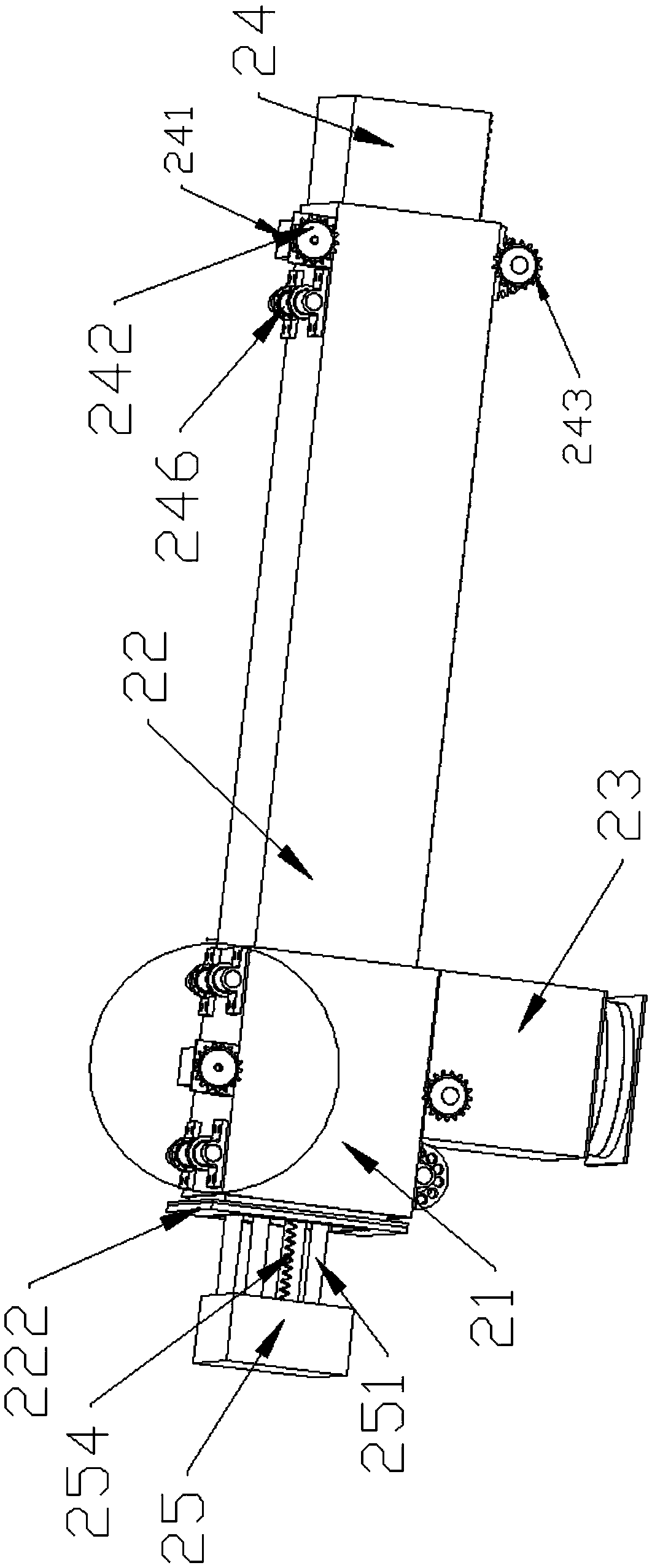 Mast cantilever crane